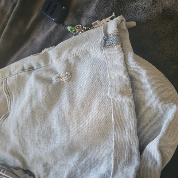 I&M Light Blue Denim Jean Shorts - Picture 6 of 8